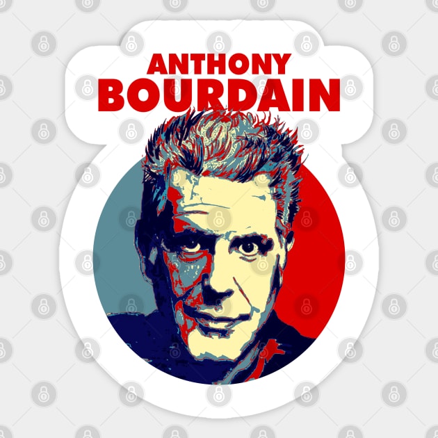 Anthony Bourdain Sticker by OcaSign